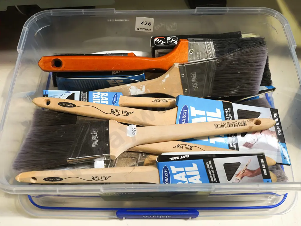 container of paint brushes Image 1++
