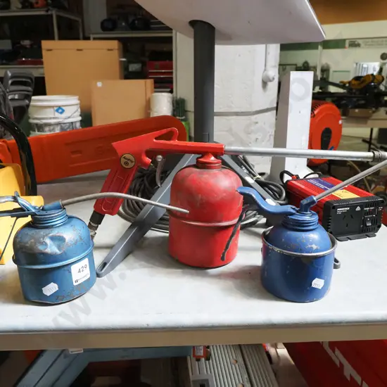2x oilers, air engine cleaning gun