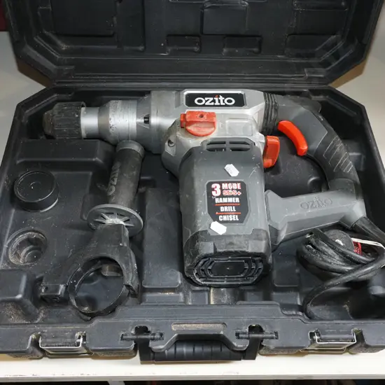 cased Ozito hammer drill