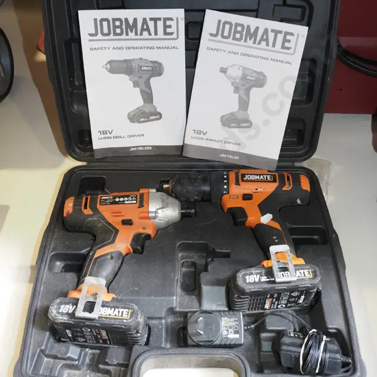 Jobmate cased drill and impact driver