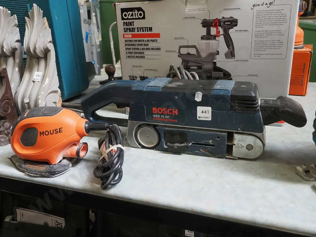Bosch belt sander, Black and Decker mouse sander Image 1++