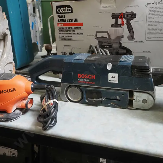 Bosch belt sander, Black and Decker mouse sander