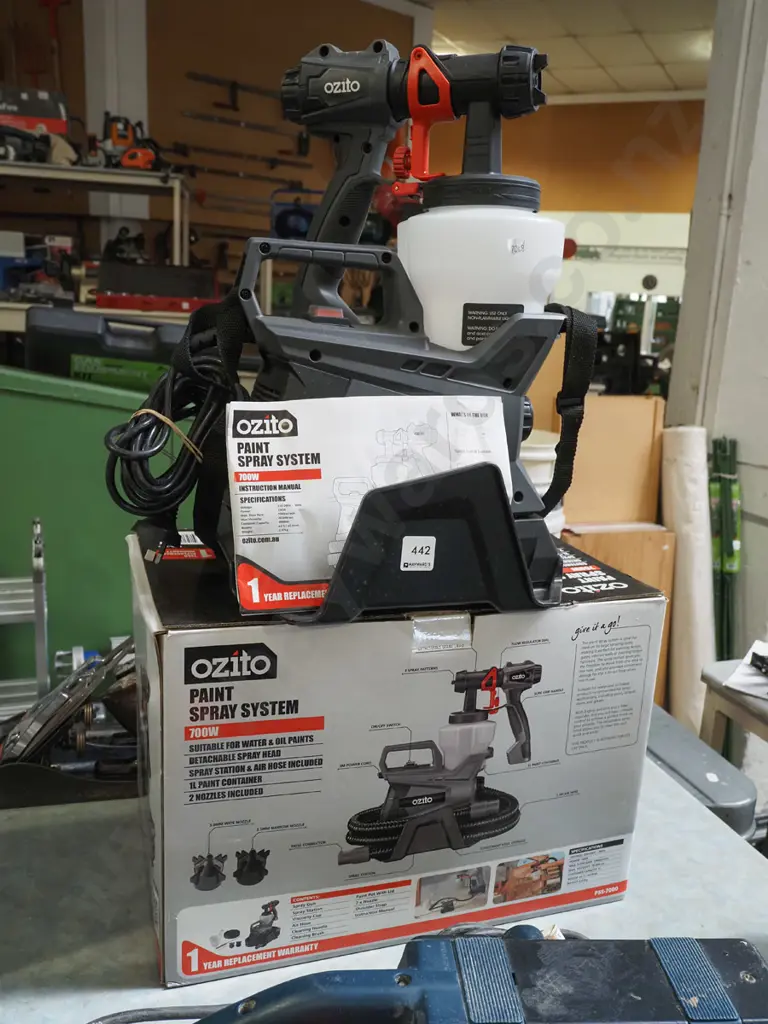 boxed as new Ozito 700W paint spray system Image 1++
