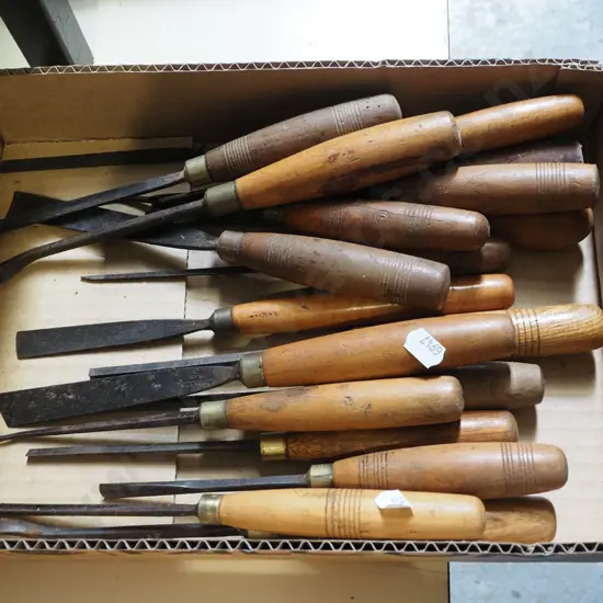 box of carving chisels