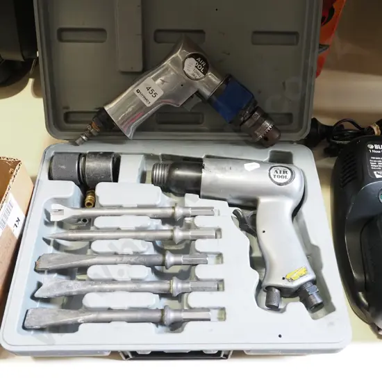 cased air powered hammer drill, drill