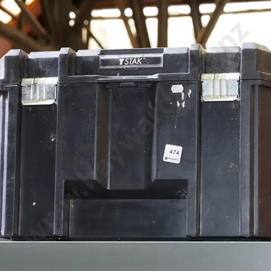 Dewalt black plastic tool box