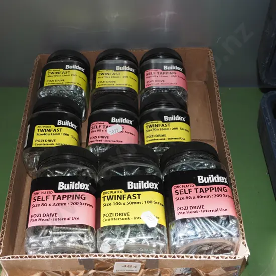 box of various screws