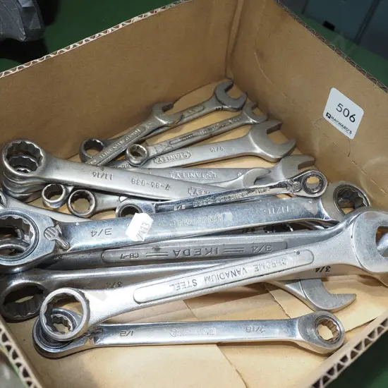 box; open end and ring spanners