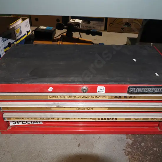 Powerbuilt 3 drawer tool chest - missing top section