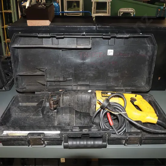 cased Dewalt sabre saw