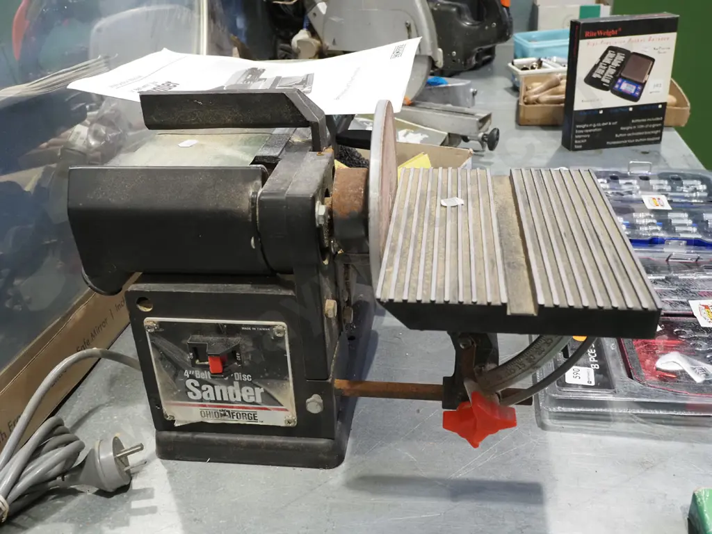 Ohio Forge 4" belt and 6" disc sander Image 1++