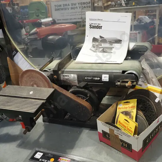 Ohio Forge 4" belt and 6" disc sander