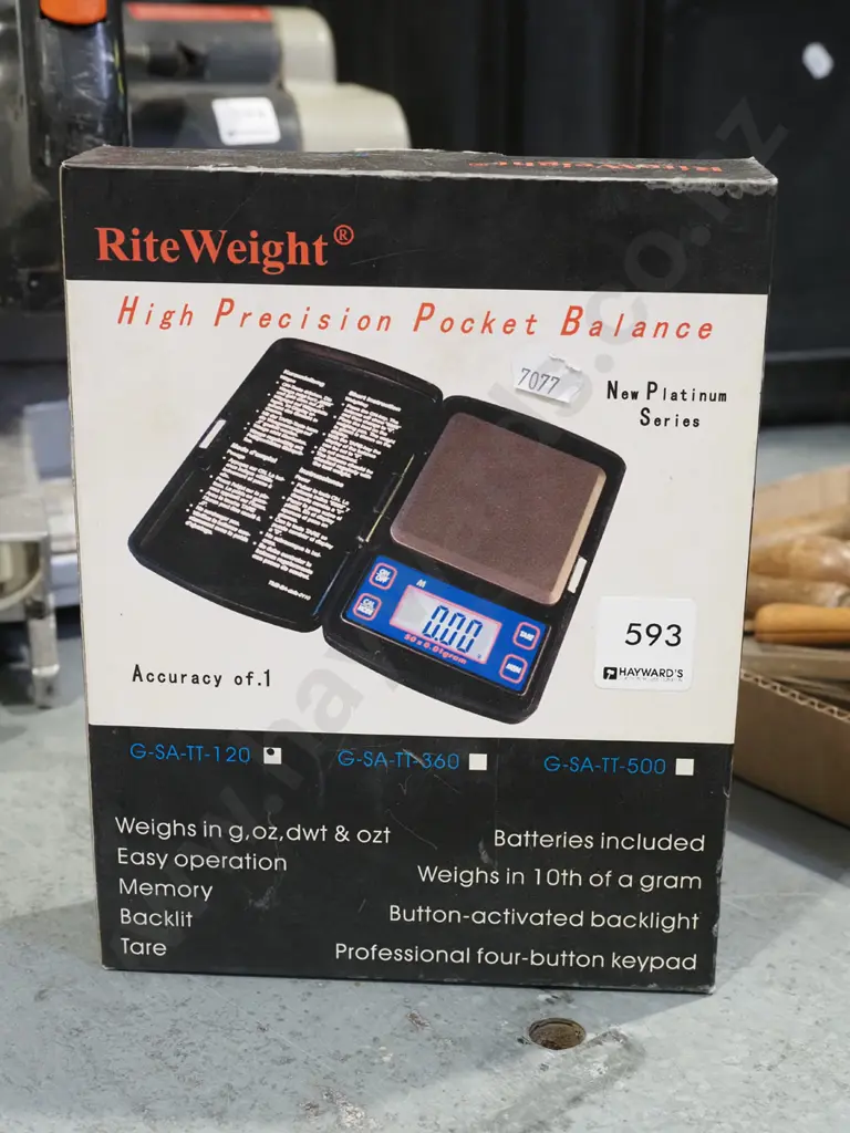 cased Rite Weight precision pocket scales Image 1++