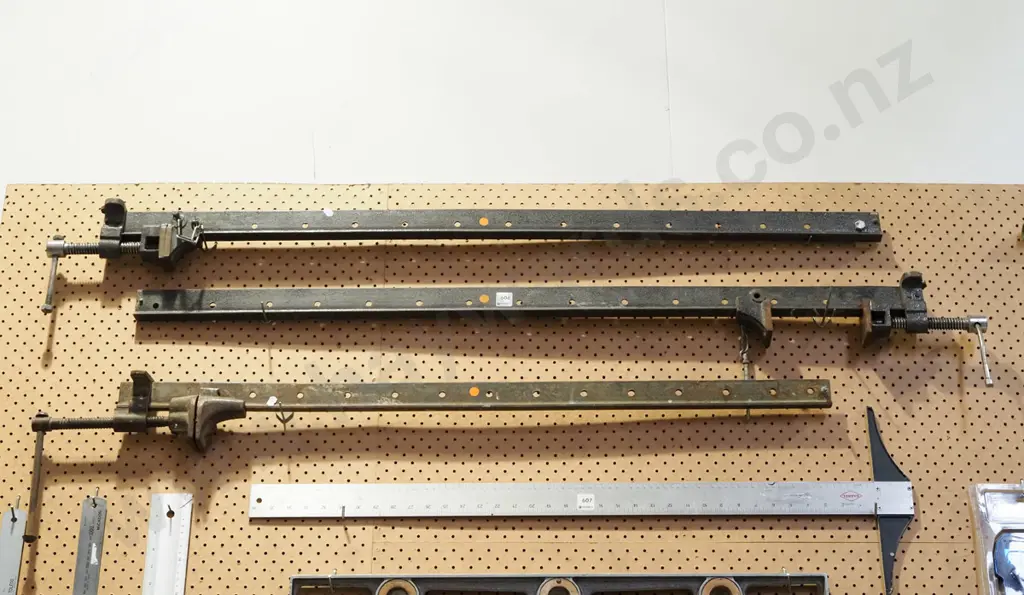 3x sash clamps- orange dots Longest L1210 Image 1++