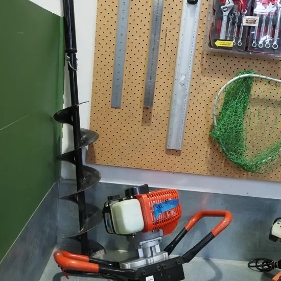 Vandar 2 stroke post hole borer with 150mm auger