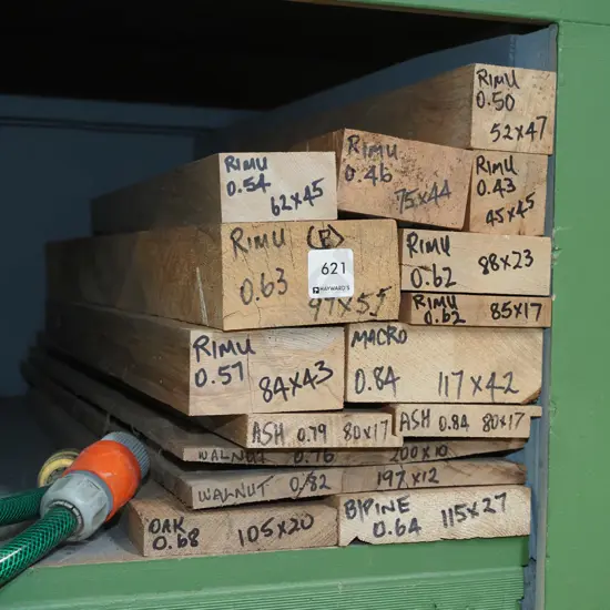 various lengths of timber