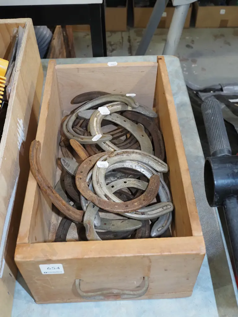 box of horse shoes Image 1++