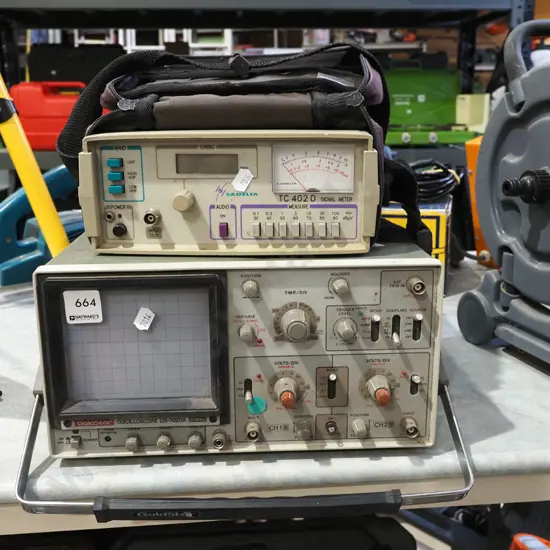 Gold Star oscilloscope, SADelta signal meter
