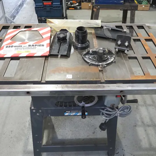 unbranded cast metal table saw