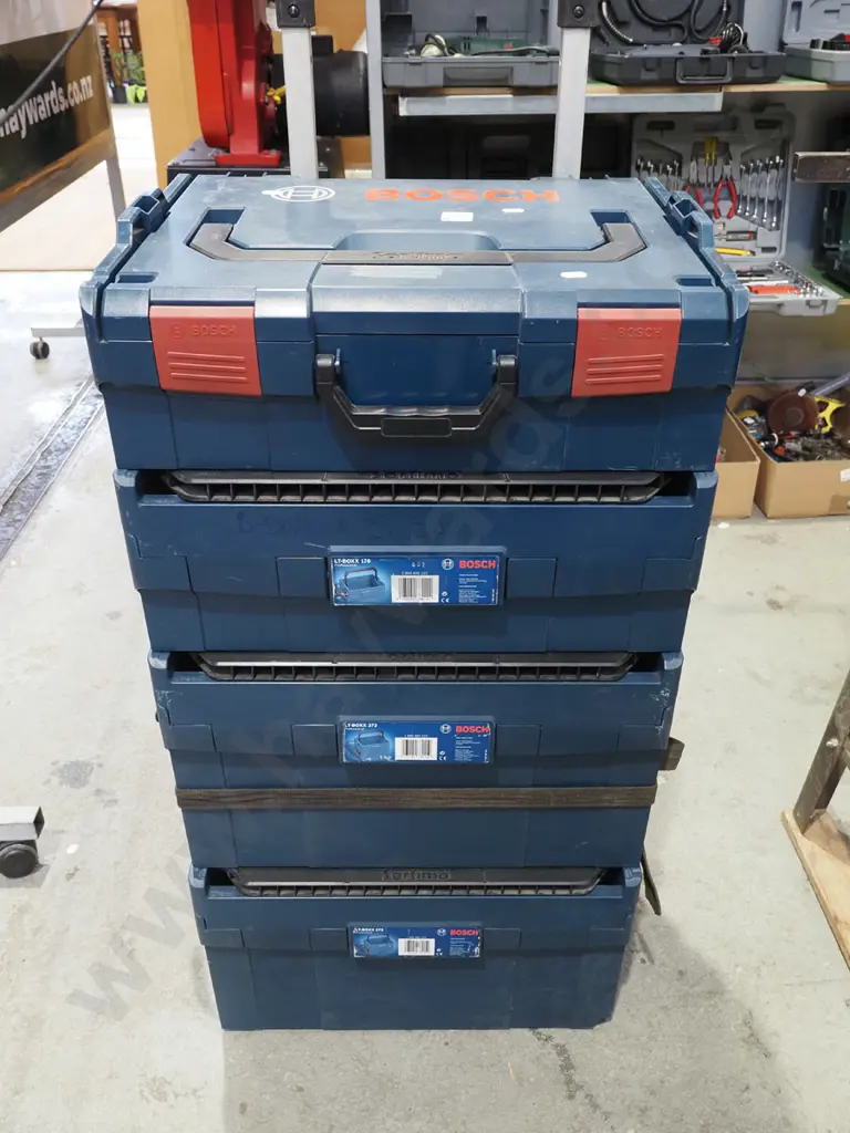 Bosch 4 bin tool chest with collapsable sack barrow Image 1++