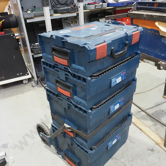 Bosch 4 bin tool chest with collapsable sack barrow