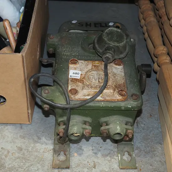 vintage bomb proof telephone