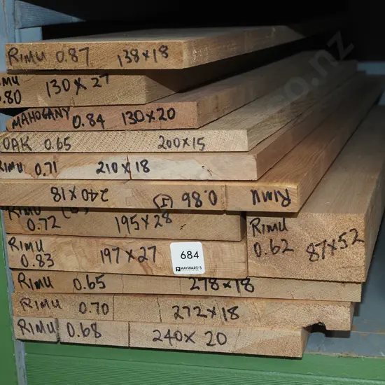 various lengths of timber