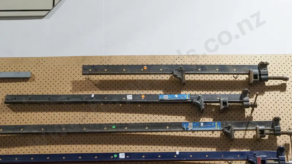 2x sash clamps L1200 - orange  dots Image 1++