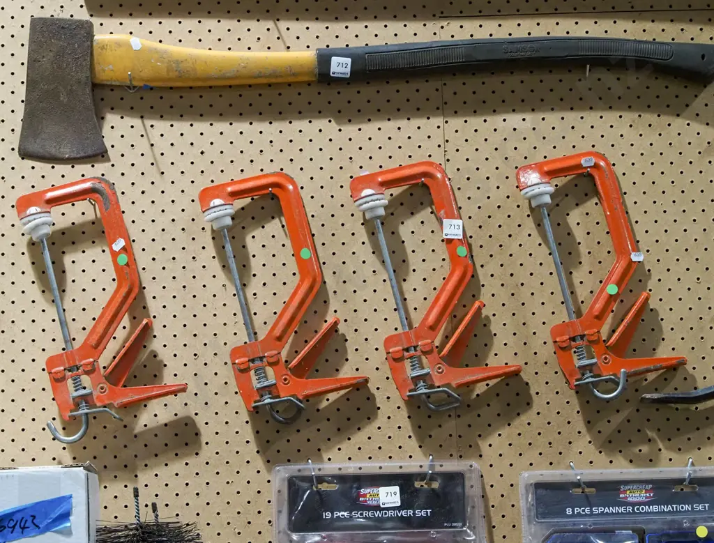 4x Solo clamps - green dots Image 1++