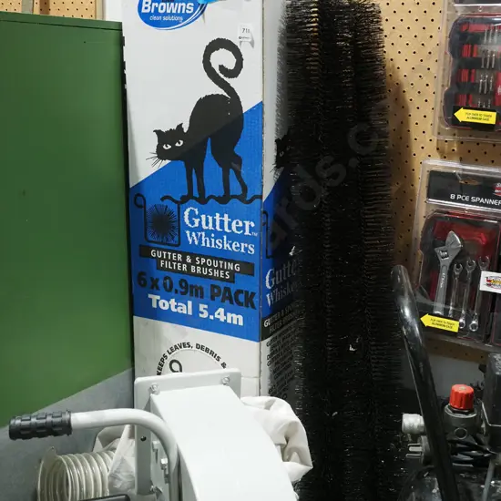 box of gutter whiskers, 2 other whiskers