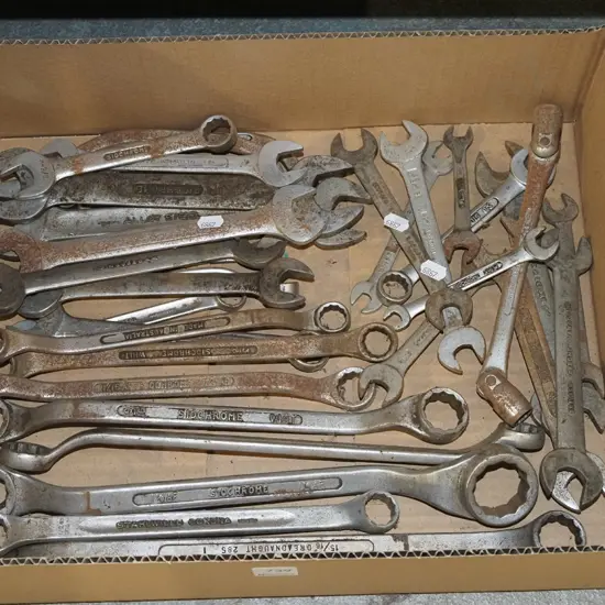 box; open end and ring spanners