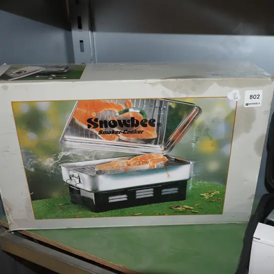 box; Snowbee smoker cooker