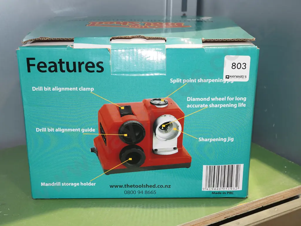 boxed Toolshed electric drill sharpener Image 1++
