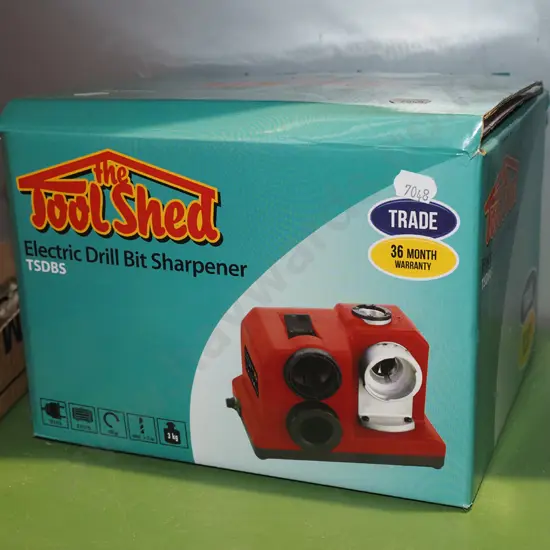 boxed Toolshed electric drill sharpener