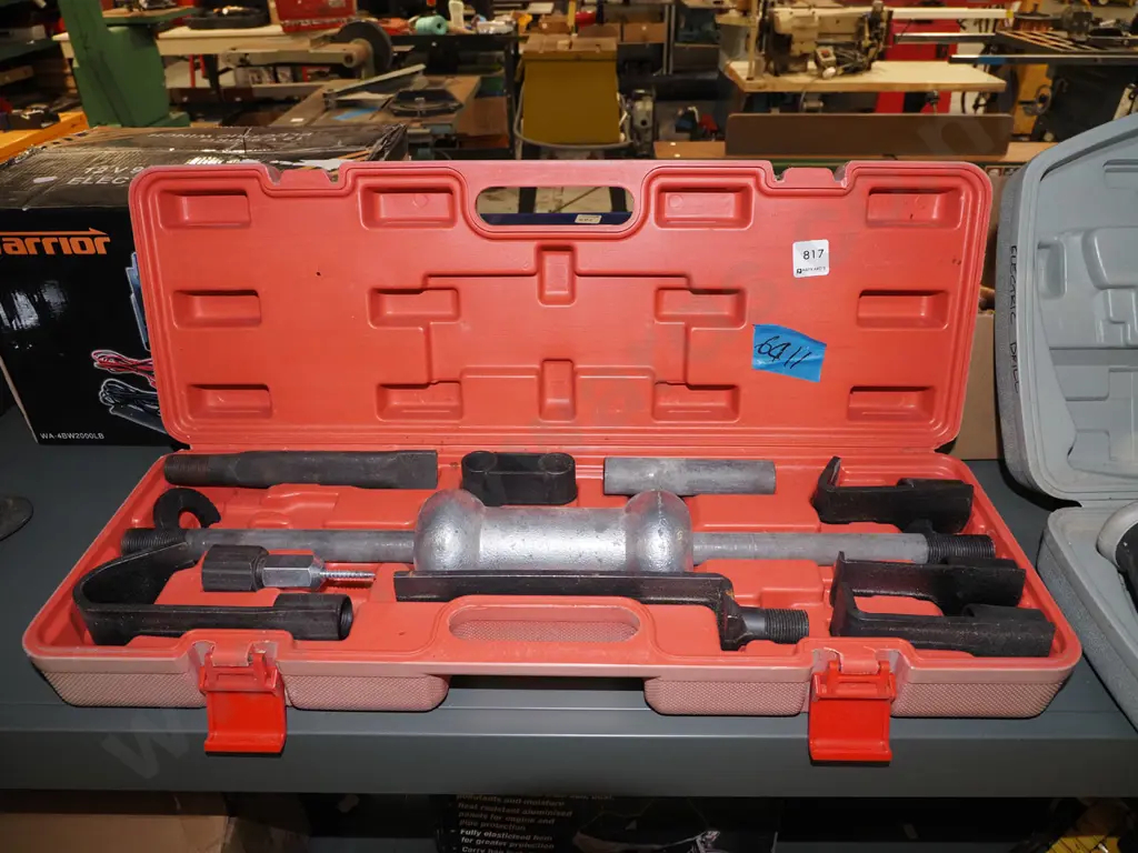 cased slide hammer dent puller kit Image 1++