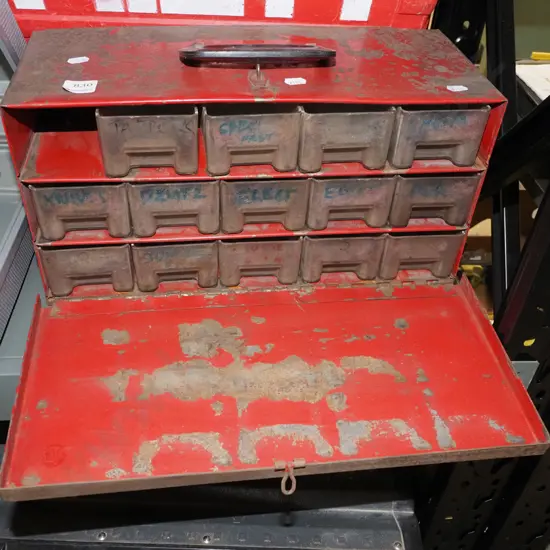 metal and plastic workshop organiser 