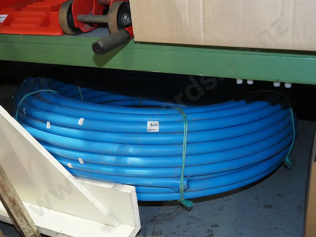 large roll of blue alkythene irrigation pipe Image 1++
