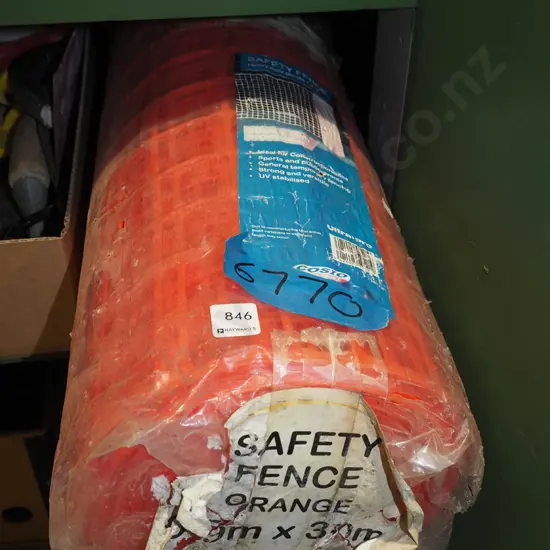 roll of orange plastic safety netting