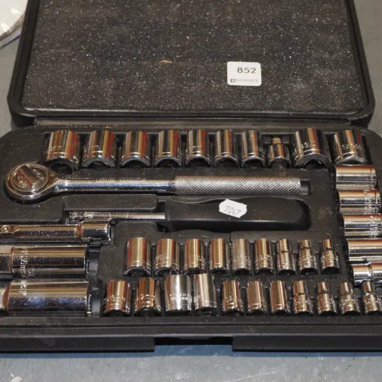 small cased socket set