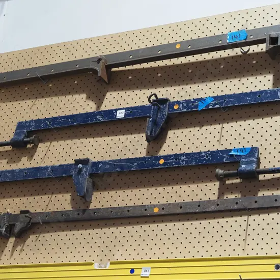 4x sash clamps Longest L1230 - orange dots