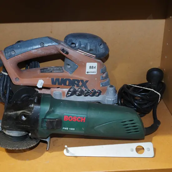 Bosch angle grinder, Worx RX orbital sander
