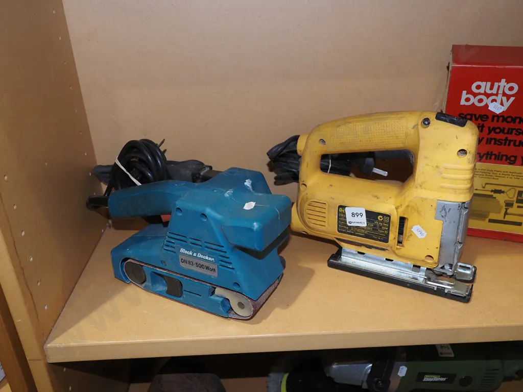 Dewalt jigsaw, Black and Decker belt sander Image 1++