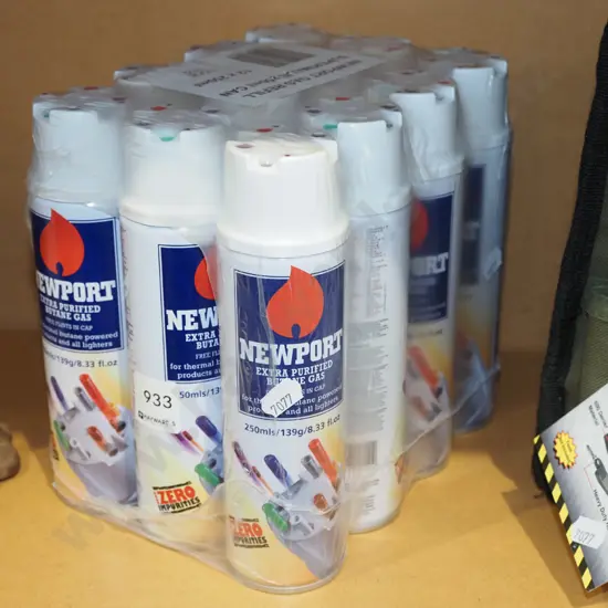 12x butane gas canisters