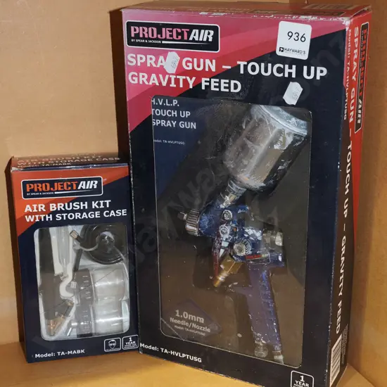 Project Air spray gun and air brush kit