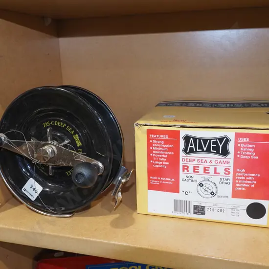 Alvey deep sea fishing reel