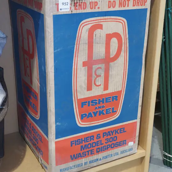 boxed F&P waste disposer