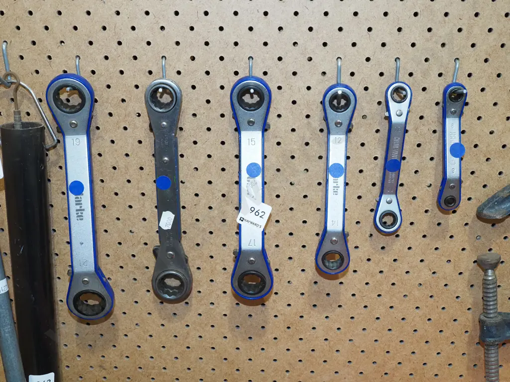 6x double ended service ratchet wrenches Image 1++