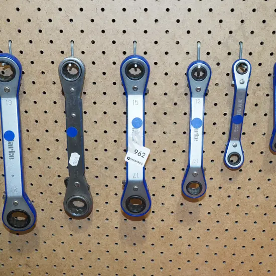 6x double ended service ratchet wrenches