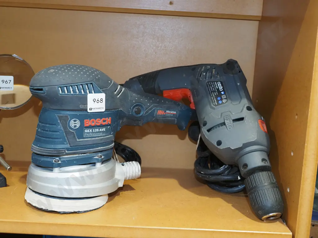 Ozito drill , Bosch GEX 125AVE orbital sander Image 1++
