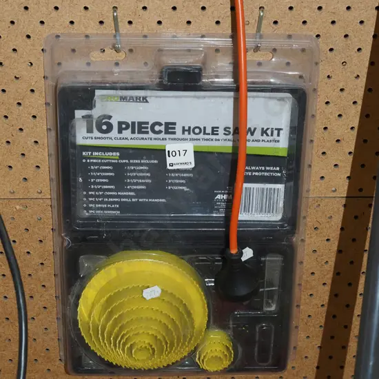 16 piece hole saw kit